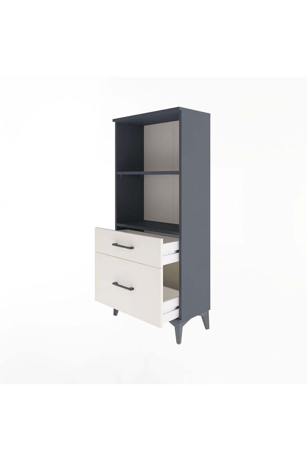 Arges Dolap 2 Raflı 2 Çekmeceli 60x30x134 - S17M005V4A