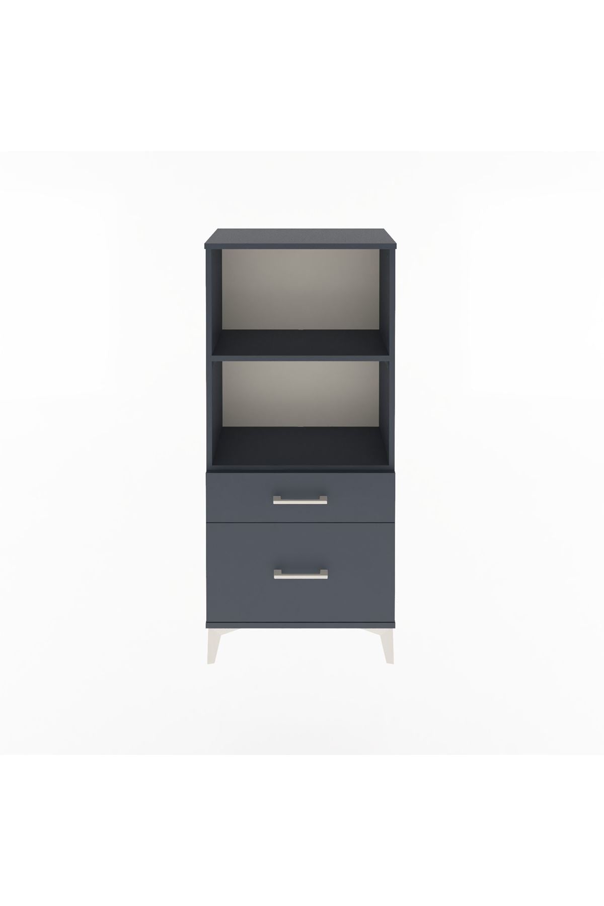 Arges Dolap 2 Raflı 2 Çekmeceli 60x30x134 - S17M005V5A