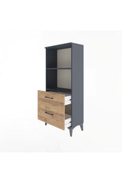Arges Dolap 2 Raflı 2 Çekmeceli 60x30x134 - S17M005V6A