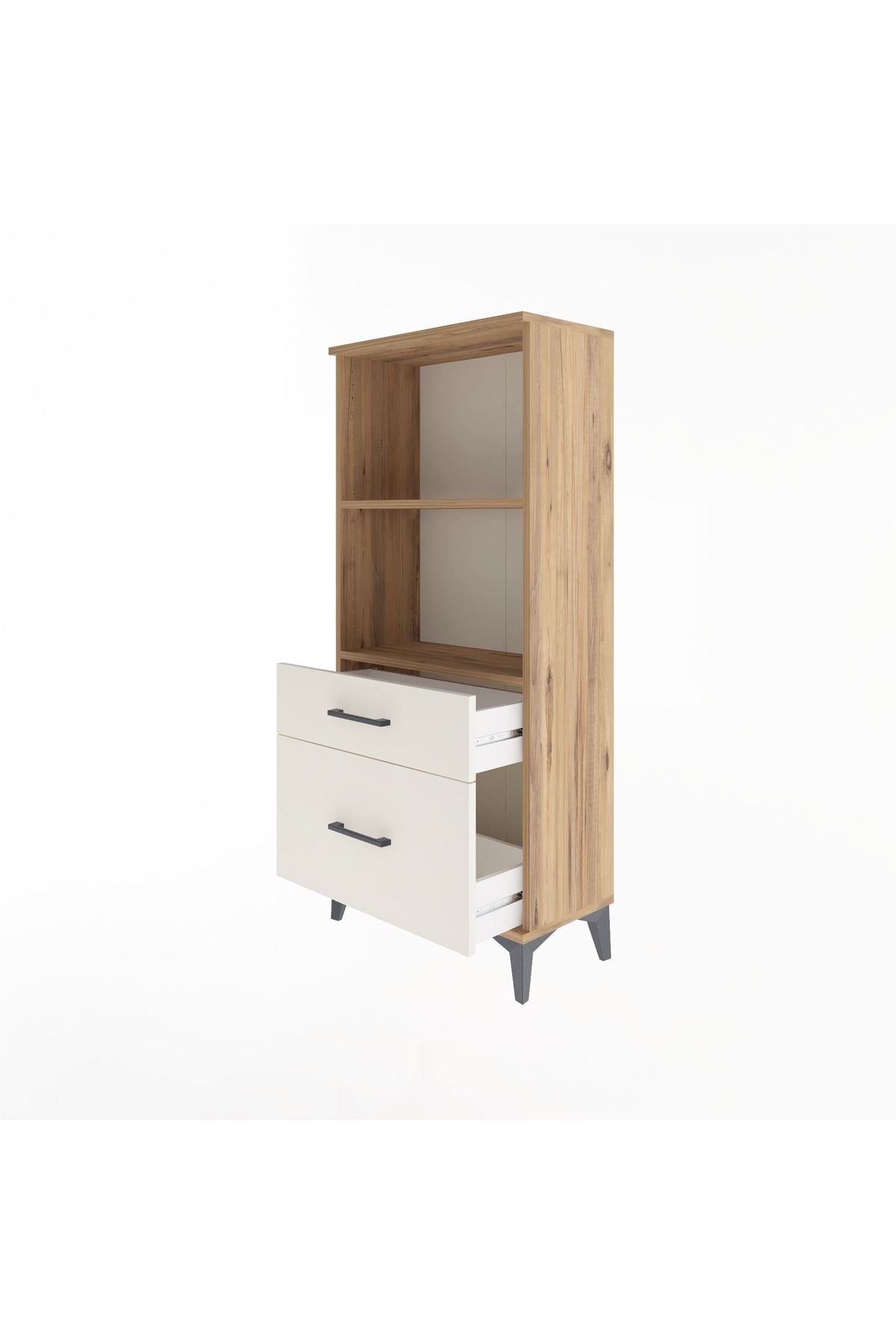 Arges Dolap 2 Raflı 2 Çekmeceli 60x30x134 - S17M005V7A