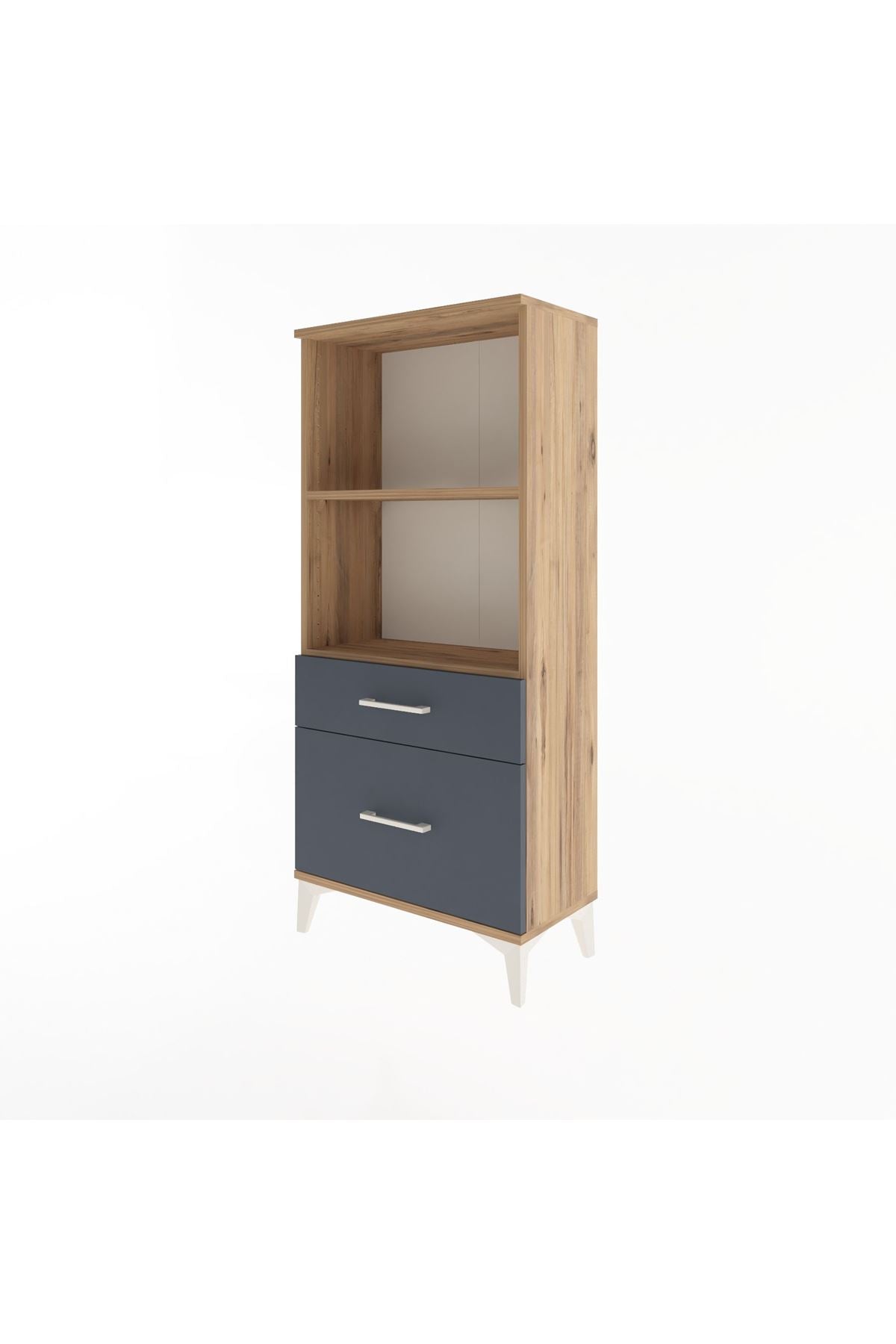 Arges Dolap 2 Raflı 2 Çekmeceli 60x30x134 - S17M005V8A