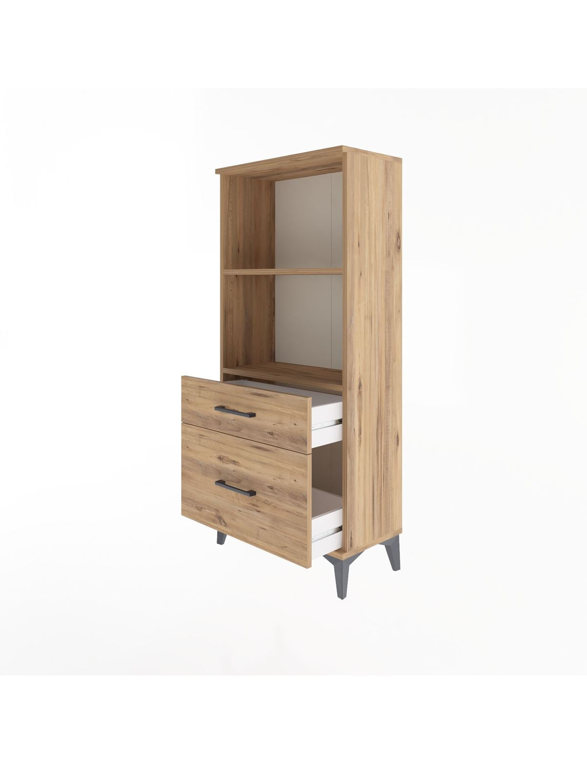 Arges Dolap 2 Raflı 2 Çekmeceli 60x30x134 - S17M005V9A