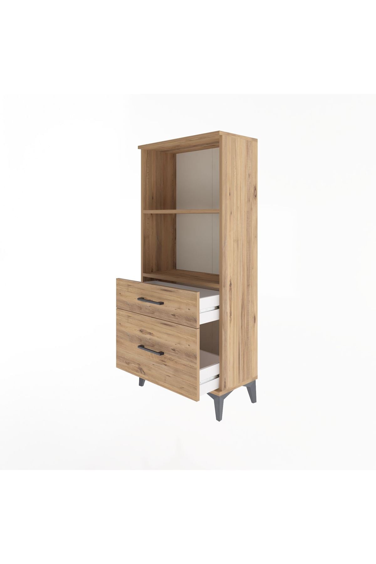 Arges Dolap 2 Raflı 2 Çekmeceli 60x30x134 - S17M005V9A