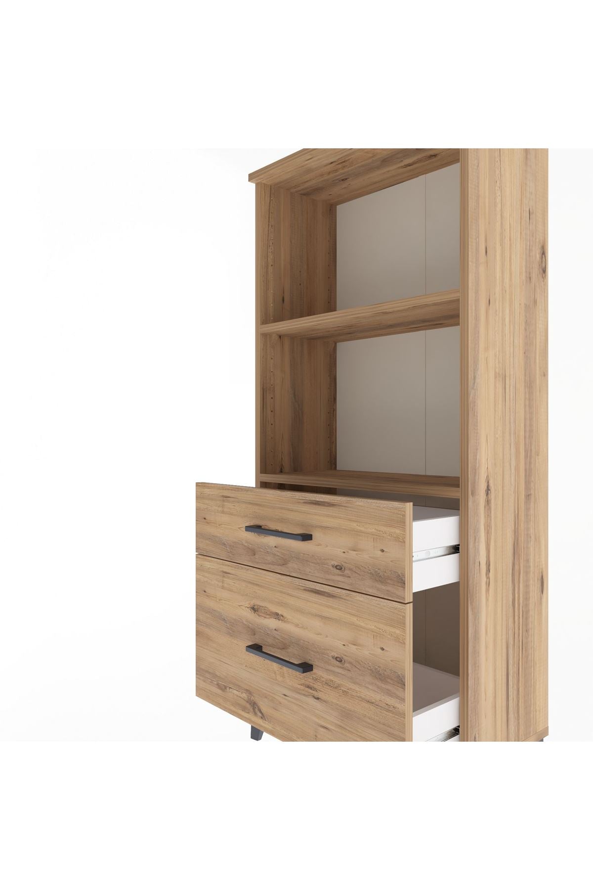 Arges Dolap 2 Raflı 2 Çekmeceli 60x30x134 - S17M005V9A
