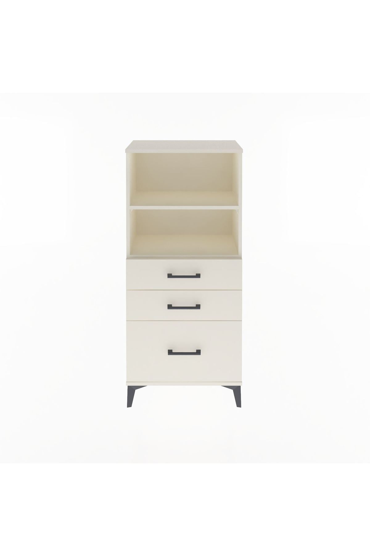 Arges Dolap 2 Raflı 3 Çekmeceli 60x30x134 - S17M006V1A
