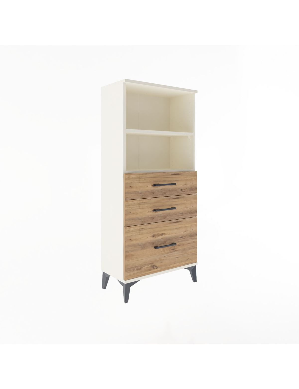 Arges Dolap 2 Raflı 3 Çekmeceli 60x30x134 - S17M006V3A