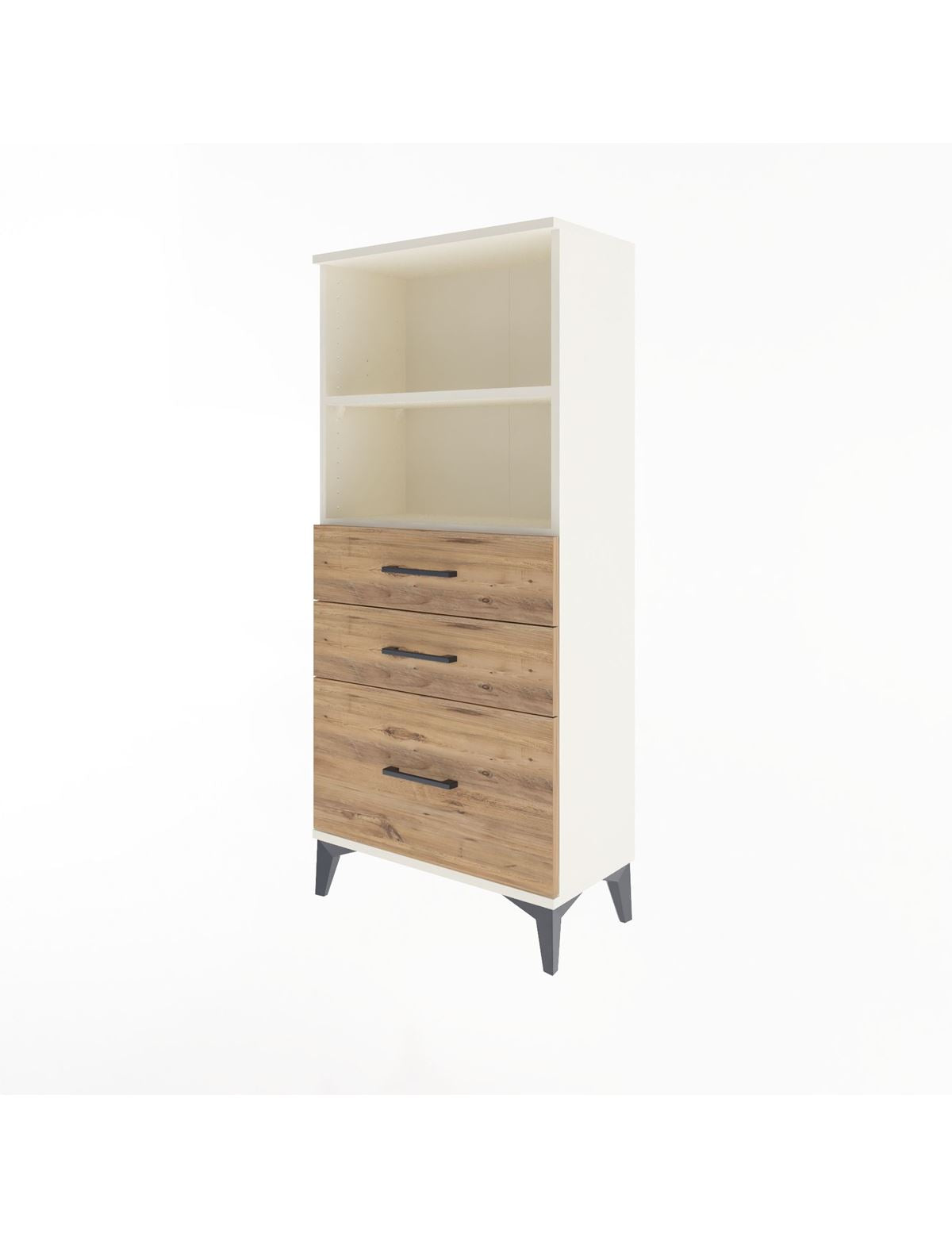 Arges Dolap 2 Raflı 3 Çekmeceli 60x30x134 - S17M006V3A