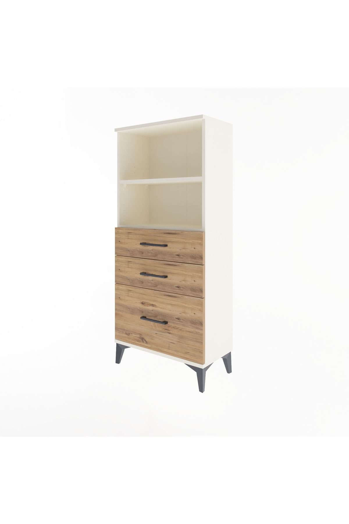 Arges Dolap 2 Raflı 3 Çekmeceli 60x30x134 - S17M006V3A