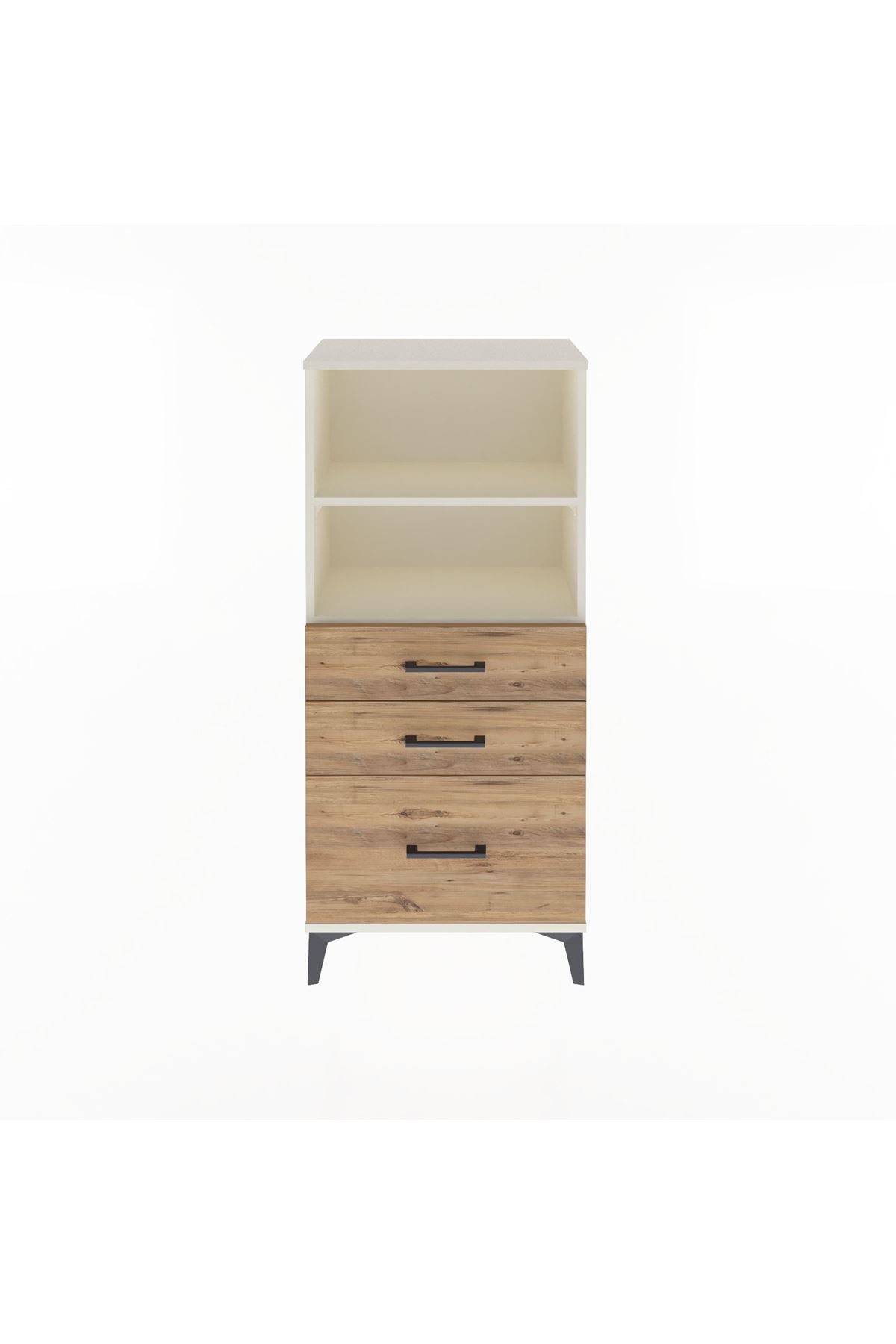 Arges Dolap 2 Raflı 3 Çekmeceli 60x30x134 - S17M006V3A