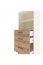 Arges Dolap 2 Raflı 3 Çekmeceli 60x30x134 - S17M006V3A