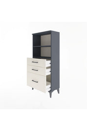 Arges Dolap 2 Raflı 3 Çekmeceli 60x30x134 - S17M006V4A