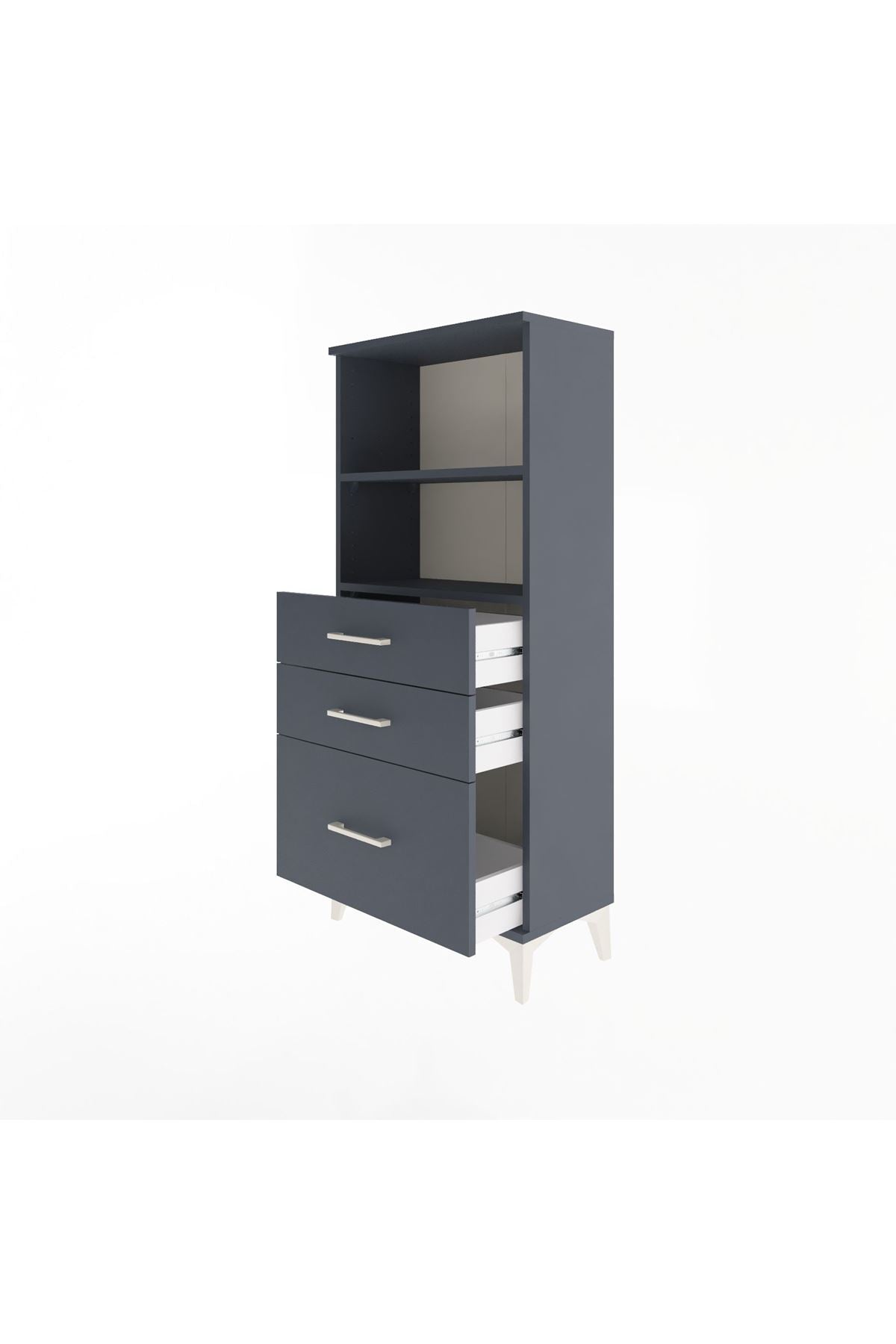 Arges Dolap 2 Raflı 3 Çekmeceli 60x30x134 - S17M006V5A