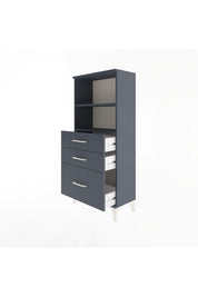 Arges Dolap 2 Raflı 3 Çekmeceli 60x30x134 - S17M006V5A