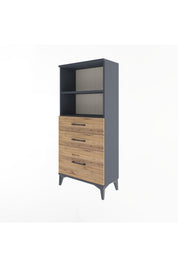 Arges Dolap 2 Raflı 3 Çekmeceli 60x30x134 - S17M006V6A