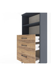 Arges Dolap 2 Raflı 3 Çekmeceli 60x30x134 - S17M006V6A