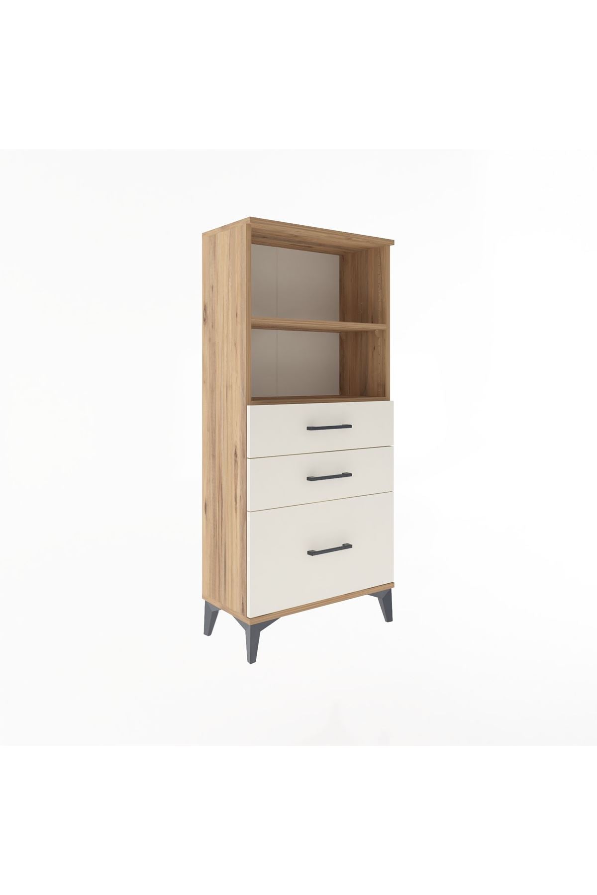 Arges Dolap 2 Raflı 3 Çekmeceli 60x30x134 - S17M006V7A