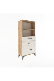 Arges Dolap 2 Raflı 3 Çekmeceli 60x30x134 - S17M006V7A