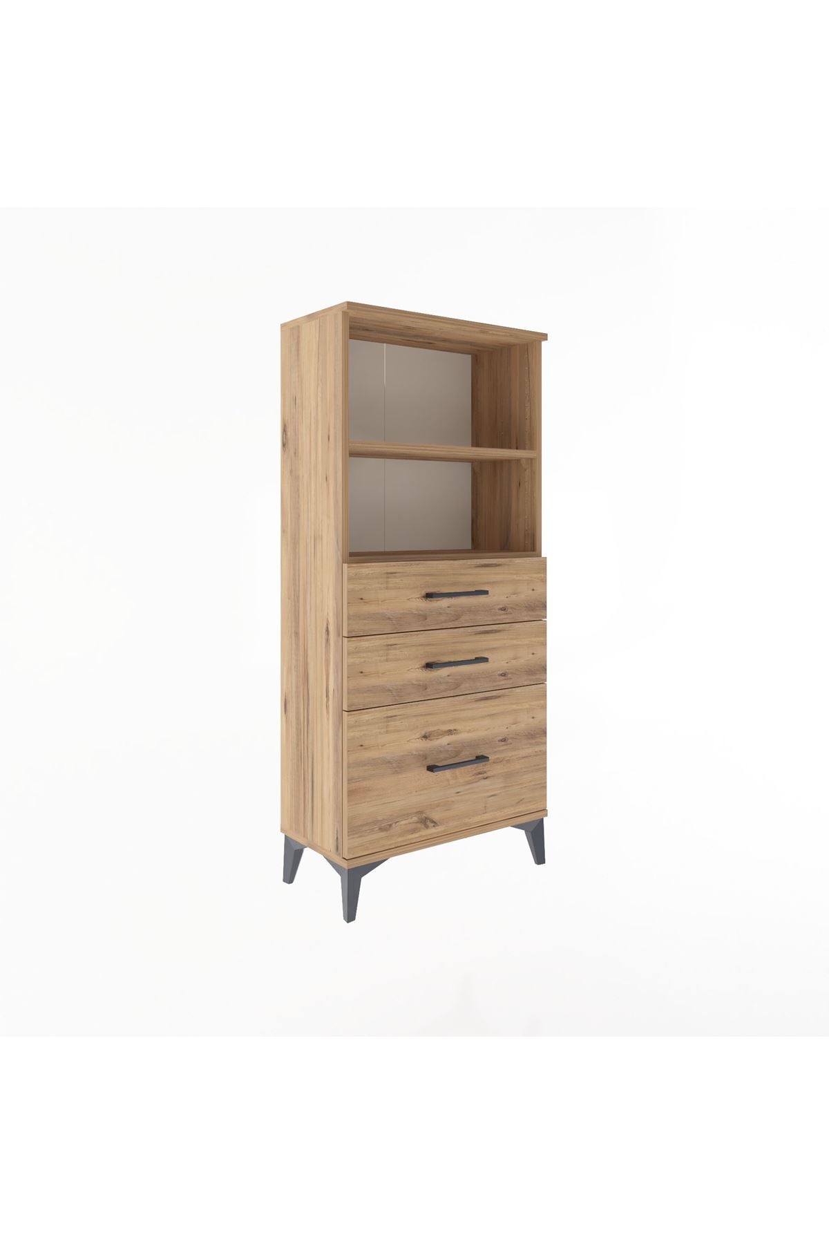 Arges Dolap 2 Raflı 3 Çekmeceli 60x30x134 - S17M006V9A