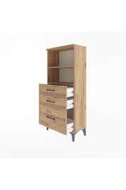 Arges Dolap 2 Raflı 3 Çekmeceli 60x30x134 - S17M006V9A
