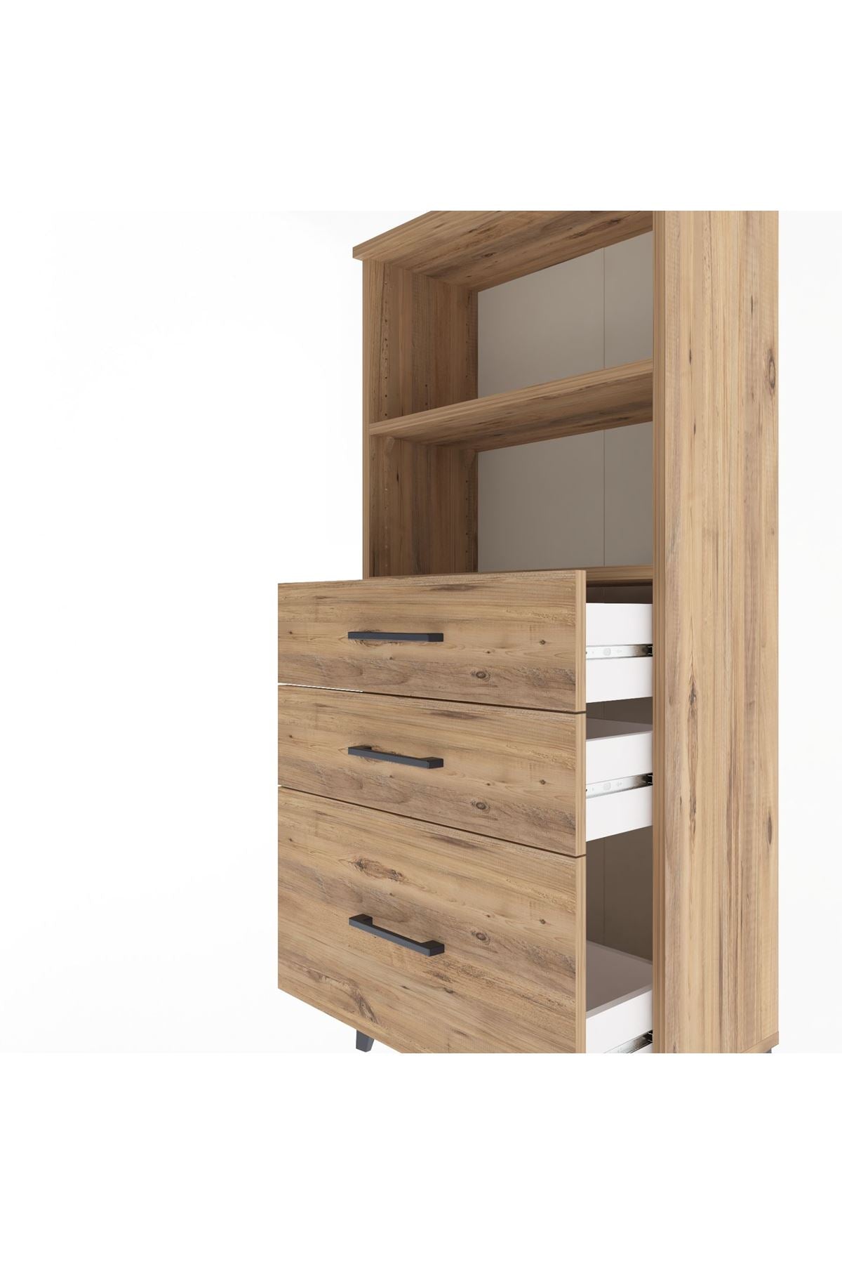 Arges Dolap 2 Raflı 3 Çekmeceli 60x30x134 - S17M006V9A
