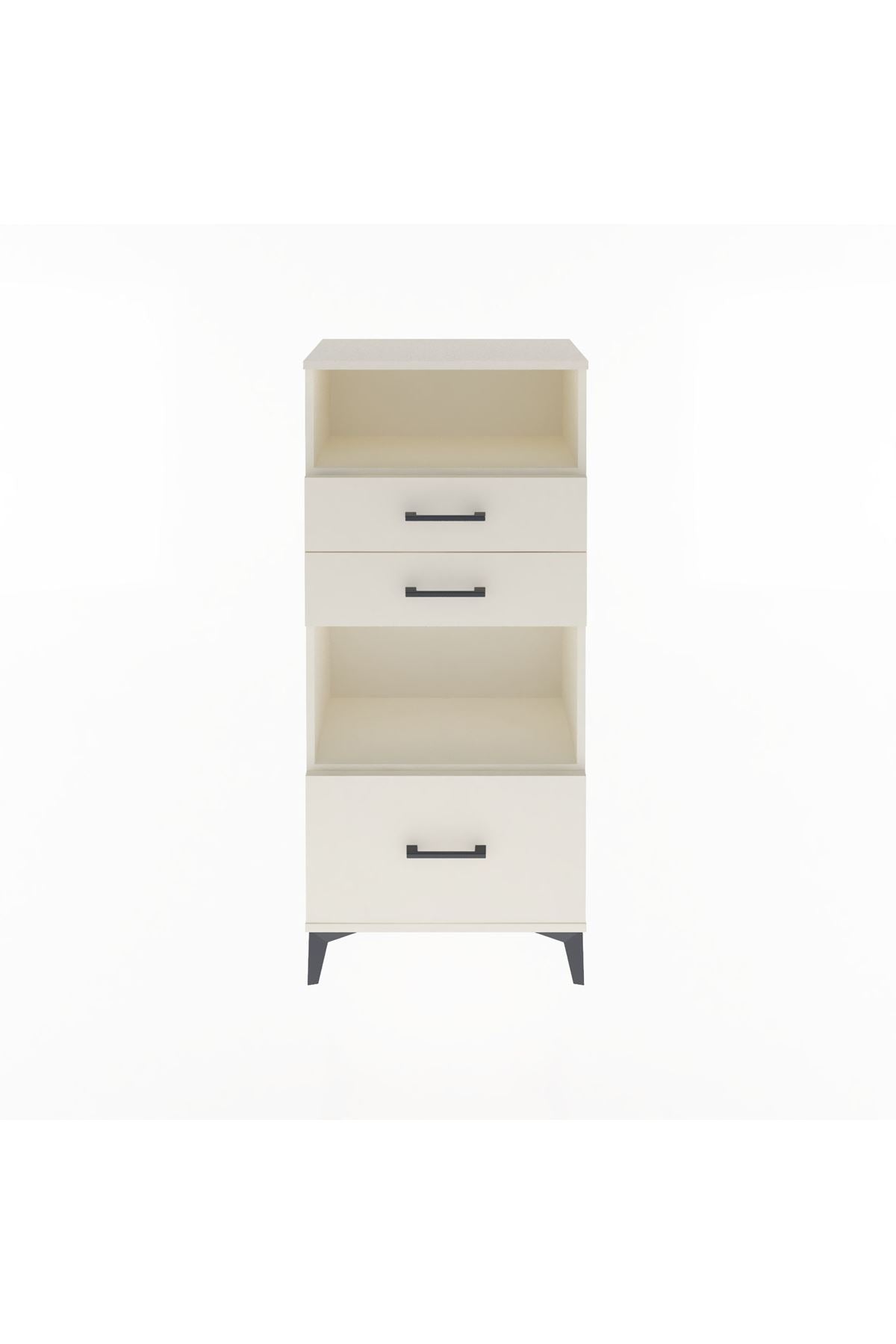 Arges Dolap 2 Raflı 3 Çekmeceli 60x30x134 - S17M007V1A