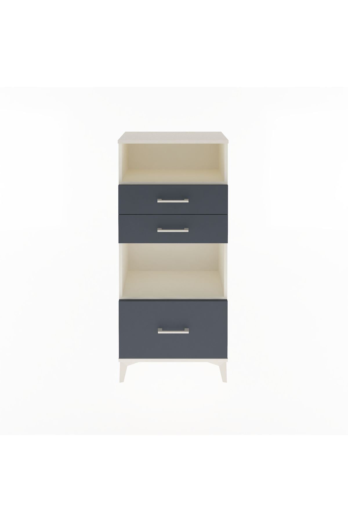 Arges Dolap 2 Raflı 3 Çekmeceli 60x30x134 - S17M007V2A