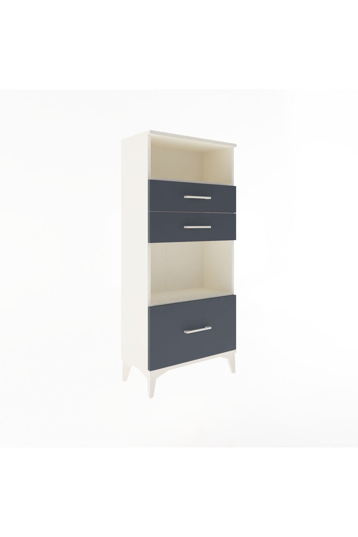 Arges Dolap 2 Raflı 3 Çekmeceli 60x30x134 - S17M007V2A