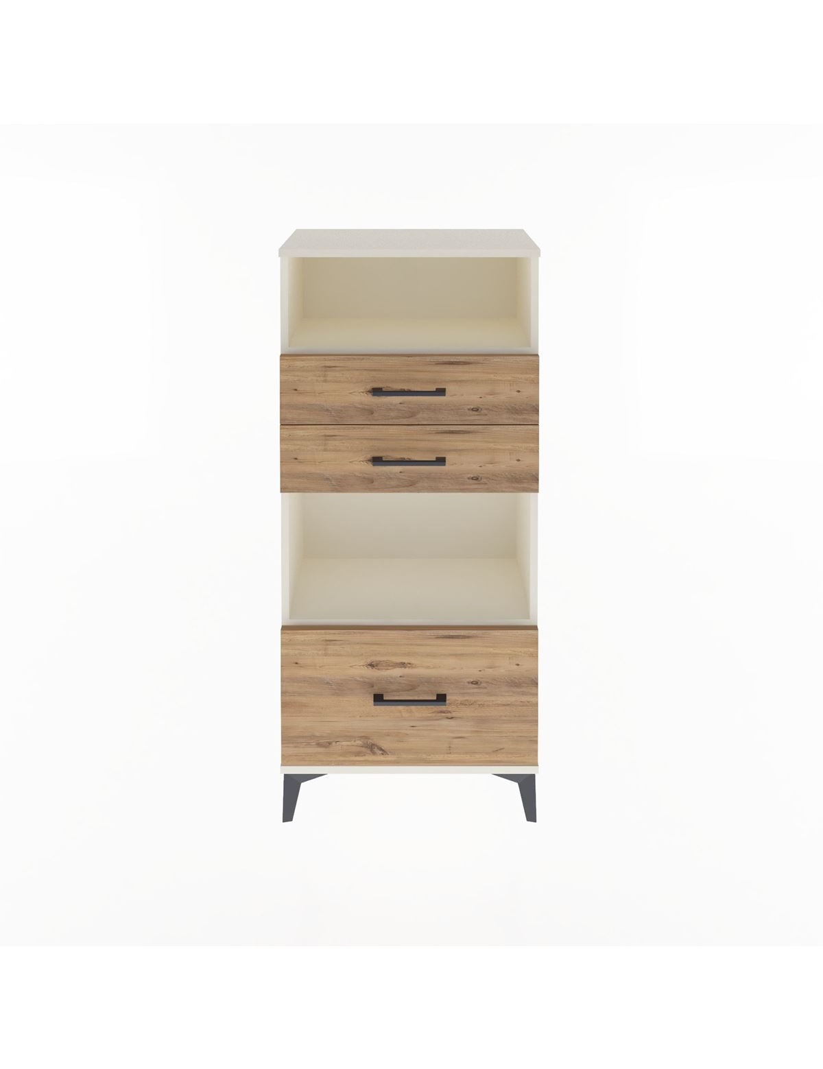 Arges Dolap 2 Raflı 3 Çekmeceli 60x30x134 - S17M007V3A
