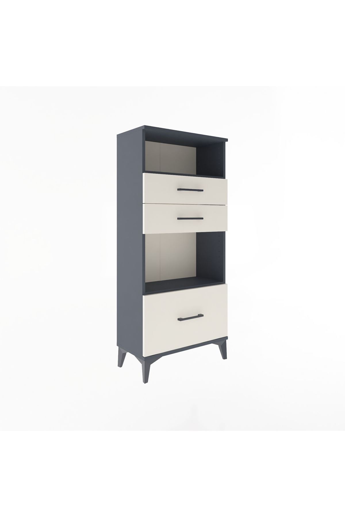 Arges Dolap 2 Raflı 3 Çekmeceli 60x30x134 - S17M007V4A