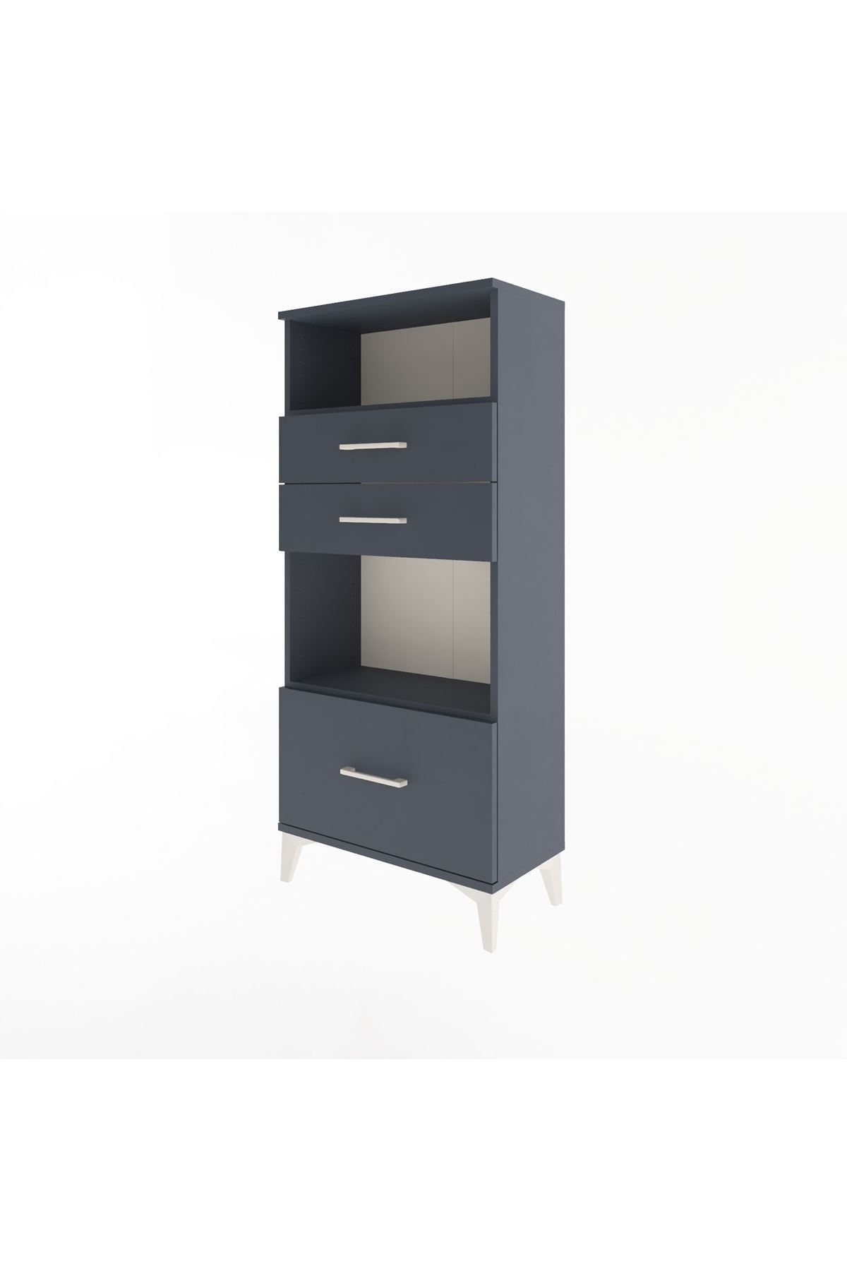 Arges Dolap 2 Raflı 3 Çekmeceli 60x30x134 - S17M007V5A