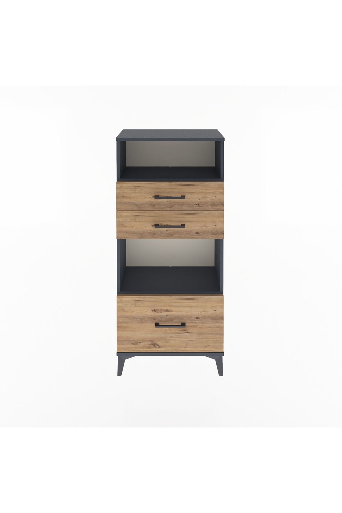 Arges Dolap 2 Raflı 3 Çekmeceli 60x30x134 - S17M007V6A