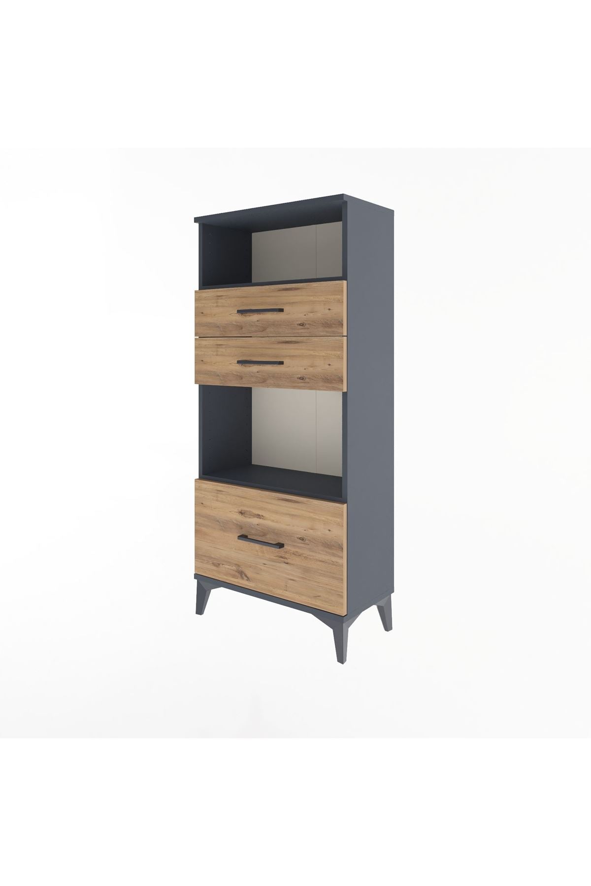 Arges Dolap 2 Raflı 3 Çekmeceli 60x30x134 - S17M007V6A