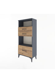 Arges Dolap 2 Raflı 3 Çekmeceli 60x30x134 - S17M007V6A