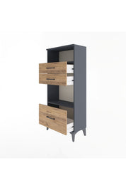 Arges Dolap 2 Raflı 3 Çekmeceli 60x30x134 - S17M007V6A