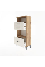 Arges Dolap 2 Raflı 3 Çekmeceli 60x30x134 - S17M007V7A