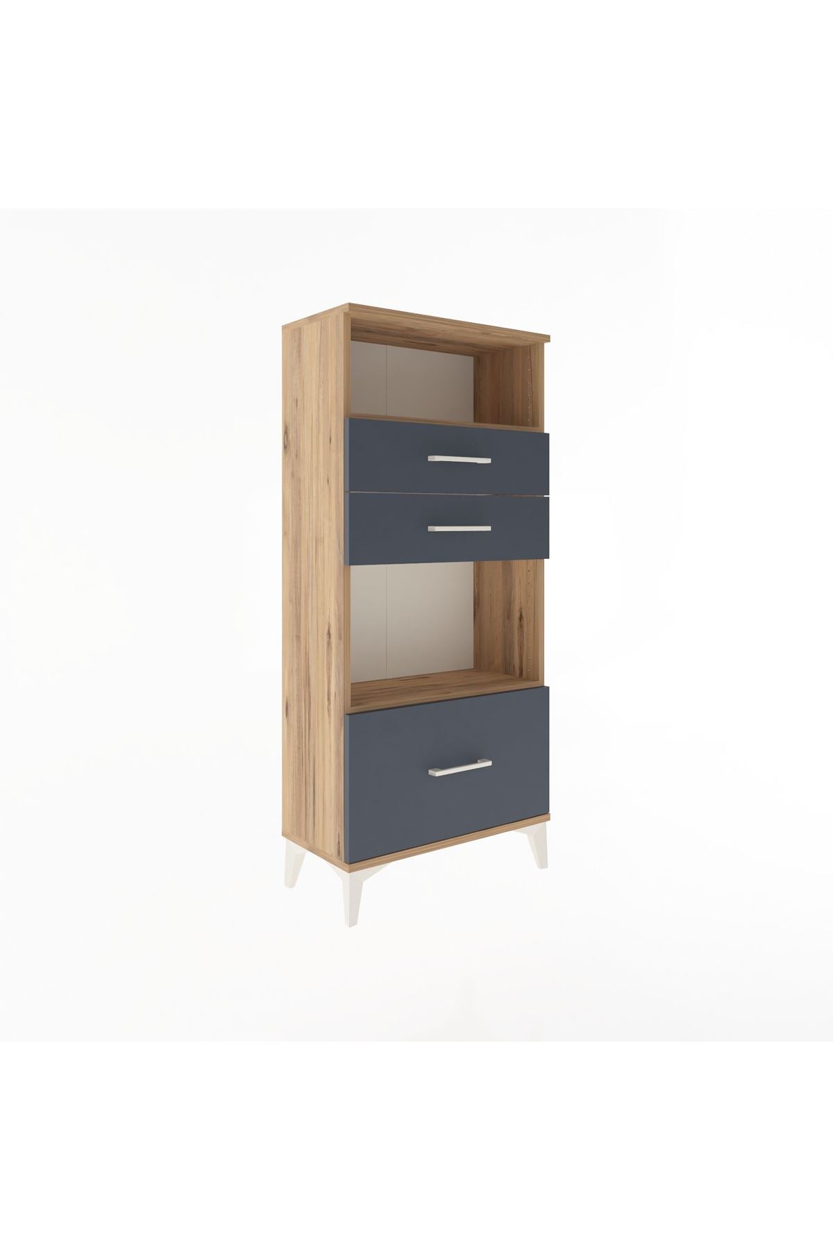 Arges Dolap 2 Raflı 3 Çekmeceli 60x30x134 - S17M007V8A