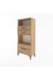 Arges Dolap 2 Raflı 3 Çekmeceli 60x30x134 - S17M007V9A