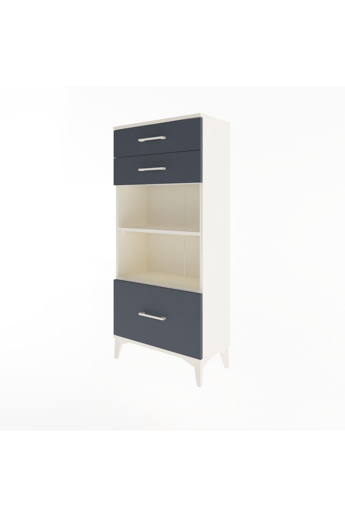 Arges Dolap 2 Raflı 3 Çekmeceli 60x30x134 - S17M008V2A