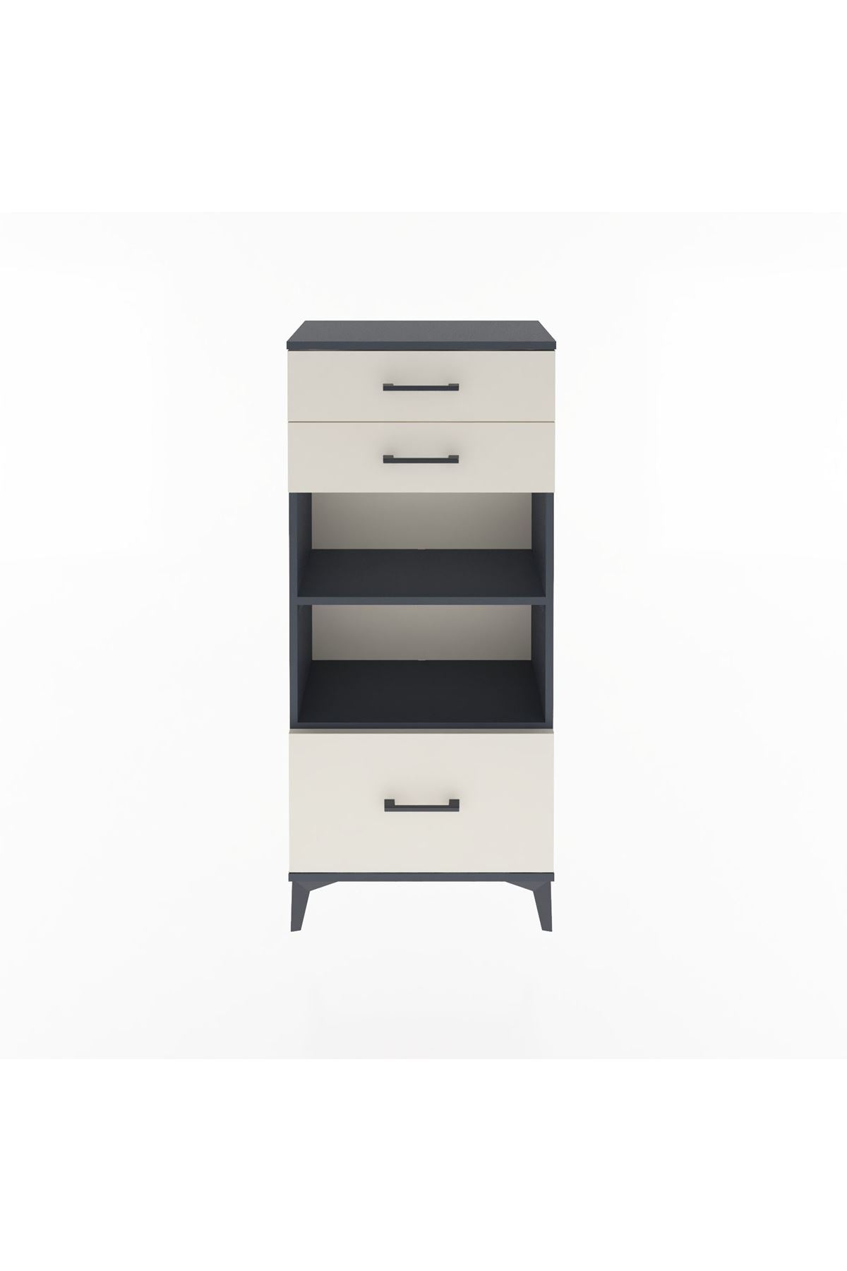 Arges Dolap 2 Raflı 3 Çekmeceli 60x30x134 - S17M008V4A