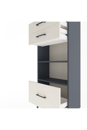 Arges Dolap 2 Raflı 3 Çekmeceli 60x30x134 - S17M008V4A