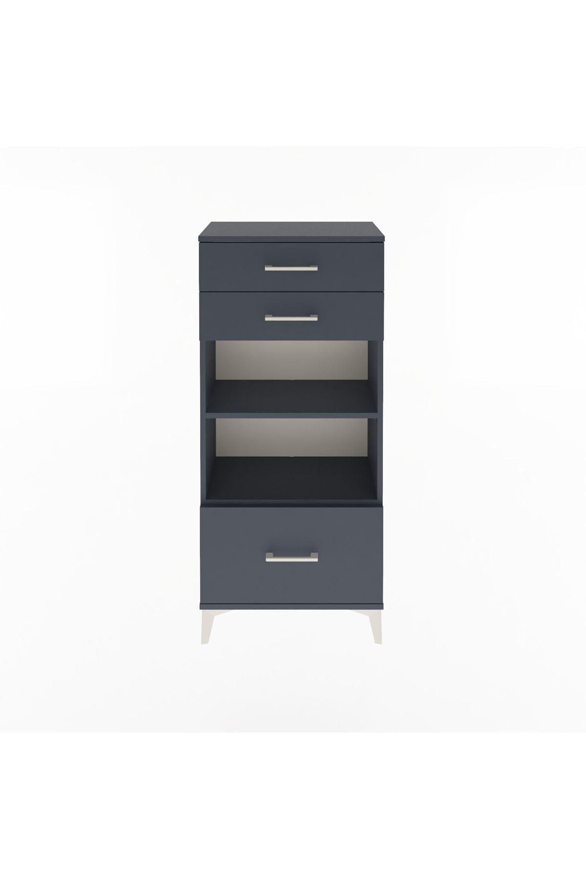Arges Dolap 2 Raflı 3 Çekmeceli 60x30x134 - S17M008V5A