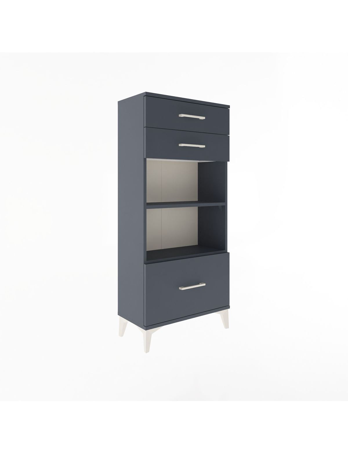 Arges Dolap 2 Raflı 3 Çekmeceli 60x30x134 - S17M008V5A