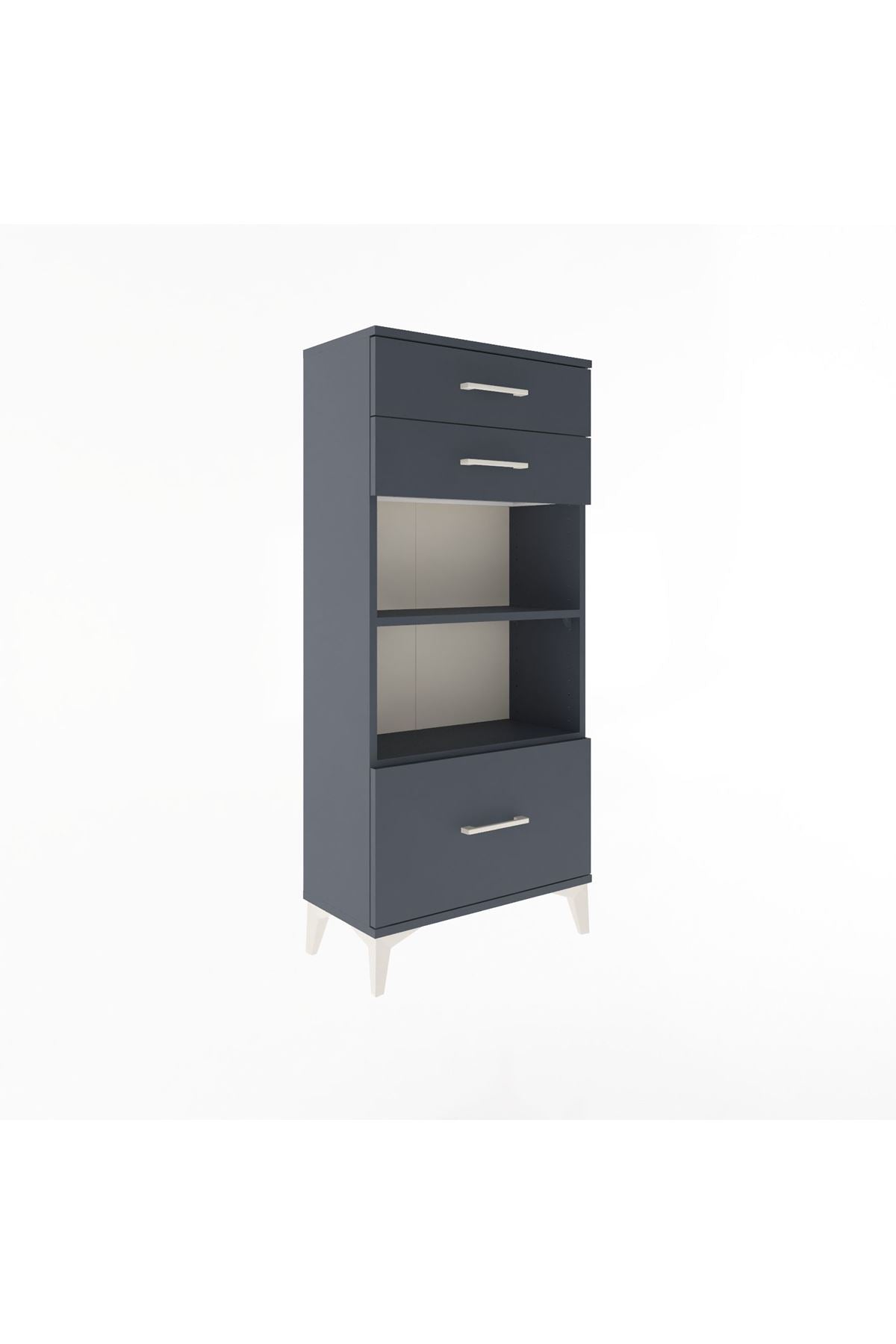Arges Dolap 2 Raflı 3 Çekmeceli 60x30x134 - S17M008V5A
