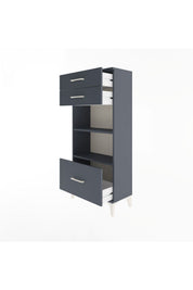 Arges Dolap 2 Raflı 3 Çekmeceli 60x30x134 - S17M008V5A