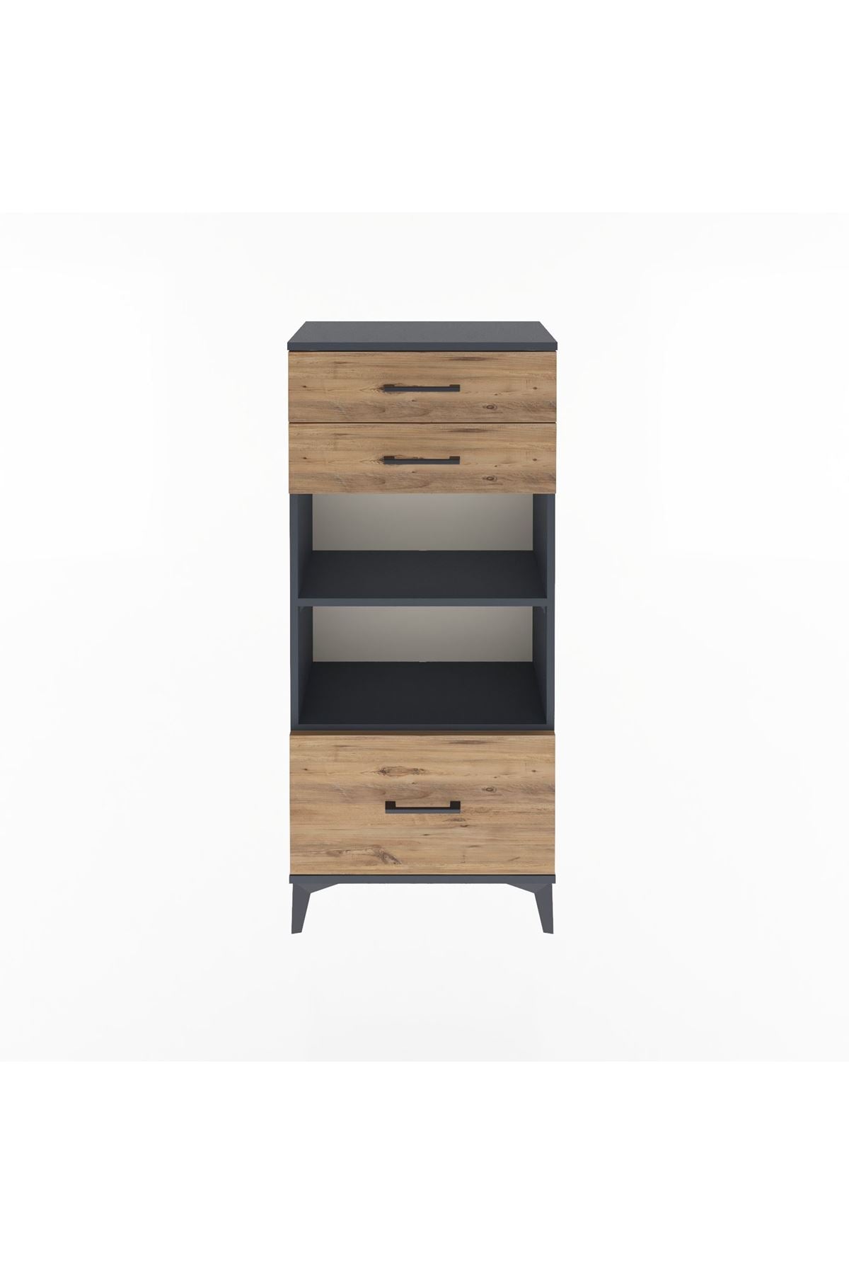 Arges Dolap 2 Raflı 3 Çekmeceli 60x30x134 - S17M008V6A