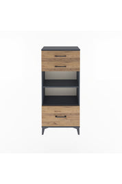Arges Dolap 2 Raflı 3 Çekmeceli 60x30x134 - S17M008V6A