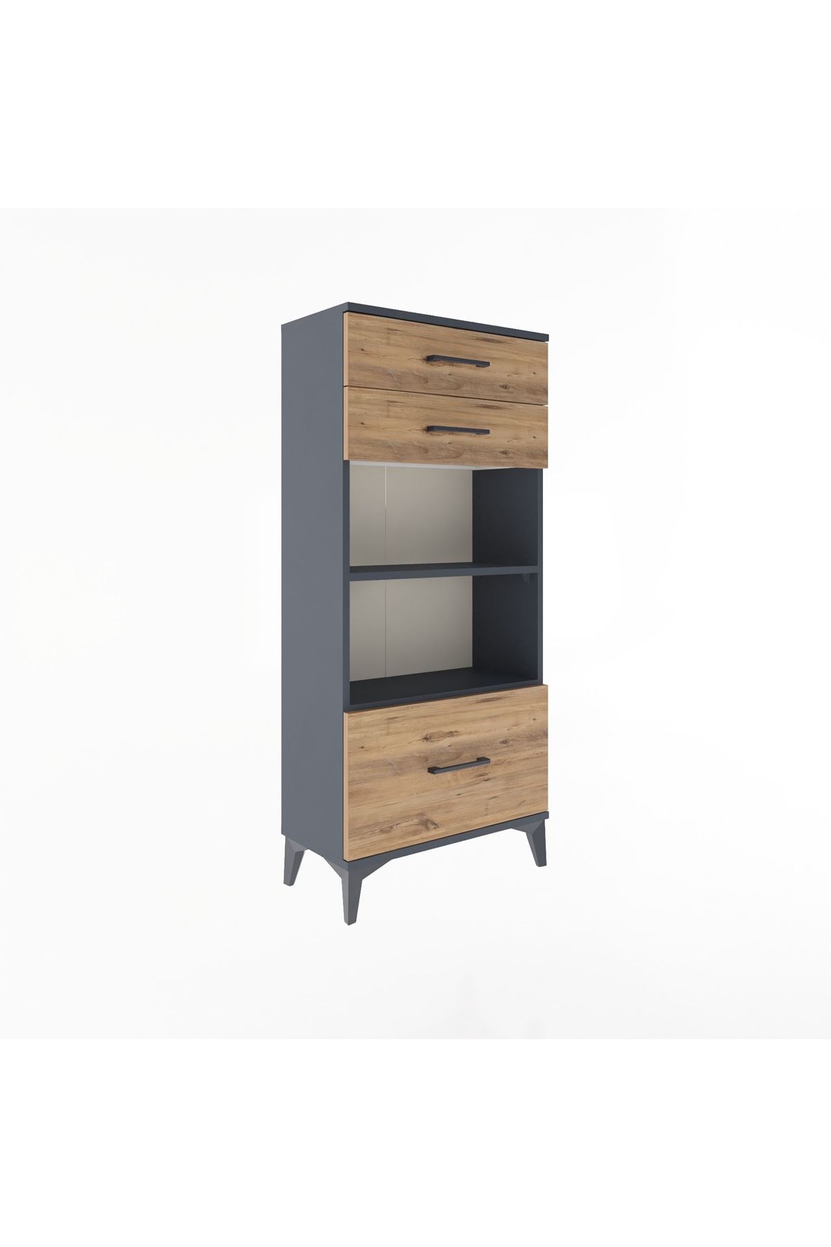 Arges Dolap 2 Raflı 3 Çekmeceli 60x30x134 - S17M008V6A