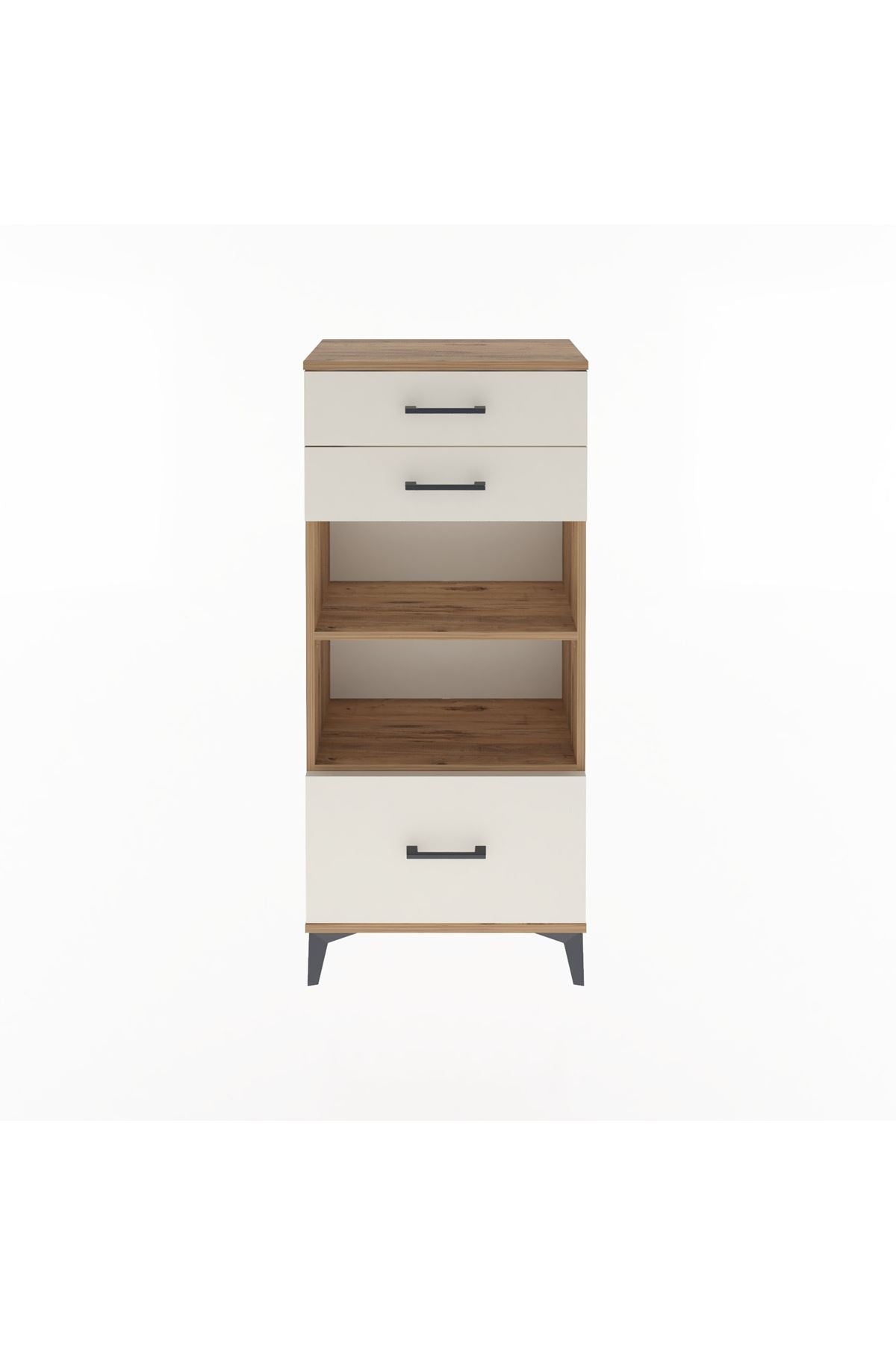 Arges Dolap 2 Raflı 3 Çekmeceli 60x30x134 - S17M008V7A