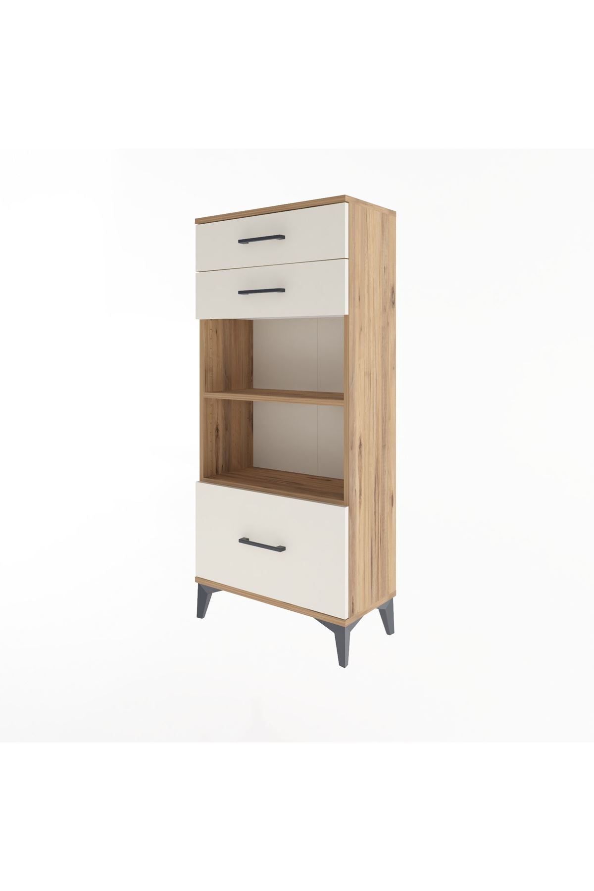 Arges Dolap 2 Raflı 3 Çekmeceli 60x30x134 - S17M008V7A