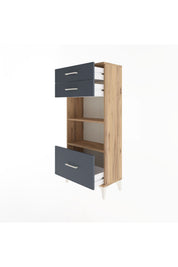 Arges Dolap 2 Raflı 3 Çekmeceli 60x30x134 - S17M008V8A